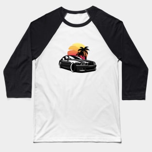 Black E39 Classic Saloon In Sunset Baseball T-Shirt